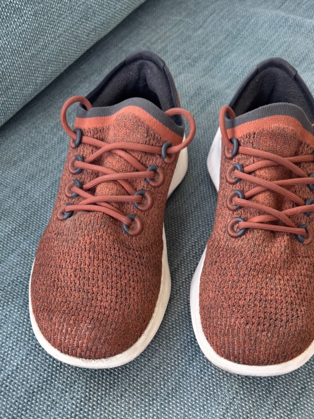 Allbirds Mens Tree Dasher 2 Running Shoes Brown Knit Low Top 11.5